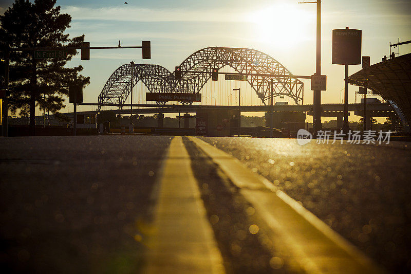 田纳西州孟菲斯的Hernando de Soto Bridge